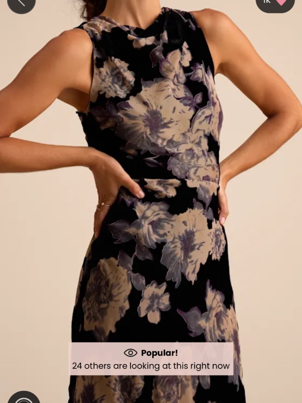 Lulus Ramonda Black Velvet Burnout Sleeveless Maxi Dress - Size XL - Picture 4 of 4